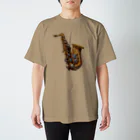 吹奏楽デザインの1兆円のサックス Regular Fit T-Shirt