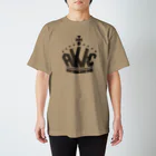 AKI-Cの王冠ロゴ・グレー スタンダードTシャツ
