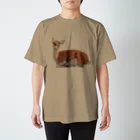 いきもの大好き！ほほえみフレンズのシカの息抜き スタンダードTシャツ