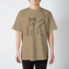 hk_illustrationのねこちゃん壁ドン スタンダードTシャツ