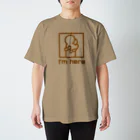 charlolのそばにいるよ　ブラウン スタンダードTシャツ