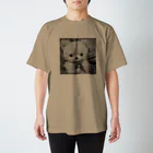 くまちゃんローズのローズちゃんスーパーボール(しろくろ) Regular Fit T-Shirt