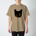 さび猫　サビニャックのお店のさび猫　サビニャック　かおだけ スタンダードTシャツ