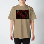 切り絵草太のネコと花02 Regular Fit T-Shirt