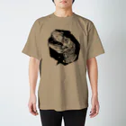 PHANT-ﾌｧﾝﾄ-の恐竜/白黒 Regular Fit T-Shirt