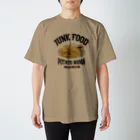 メシテロタイプ（飯テロTシャツブランド）の細細フライドポテト（ビンテージ風） スタンダードTシャツ