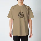 ひっちゃかめっちゃかの虎の顔 Regular Fit T-Shirt