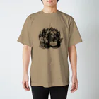 すずらん工房の多肉植物　モノトーン Regular Fit T-Shirt