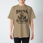 SAUNA JUNKIES | サウナジャンキーズのTRANCE REVOLUTION（黒プリント） Regular Fit T-Shirt