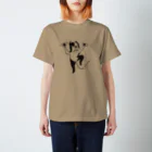 URSO DE BEBEのおどるアホウ　シロクロ Regular Fit T-Shirt