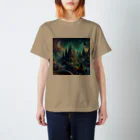 ファンタジアの幻界城の青夜 スタンダードTシャツ