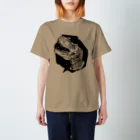 PHANT-ﾌｧﾝﾄ-の恐竜/白黒 Regular Fit T-Shirt