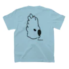 mokyu mokyu clubのいかりのタイハクオウム Regular Fit T-Shirtの裏面