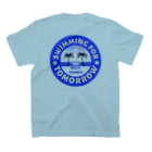 KIKU SC OKINAWA商店のKIKU SC 公式 SWIMMING for TOMORROW Regular Fit T-Shirtの裏面