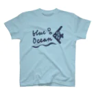 LIFE0 official suzuriの「Dreamin' Her」蒼<blue ocean>Tシャツ Regular Fit T-Shirt