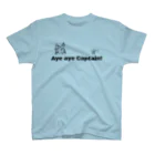 ☠️Captain's BASE☠️の☠️Aye aye captain☠️両面プリント Regular Fit T-Shirt