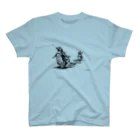 海島 のお魚こぼしてるよ裏表印刷T スタンダードTシャツ