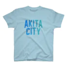 JIMOTO Wear Local Japanの秋田市 AKITA CITY スタンダードTシャツ