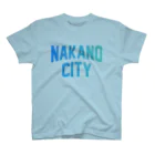 JIMOTO Wear Local Japanの中野区 NAKANO CITY ロゴブルー スタンダードTシャツ