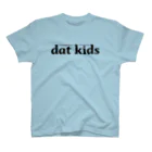 dat kidsの黒ロゴのみ スタンダードTシャツ