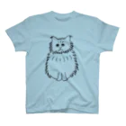 ガハクのおみせのもじゃもじゃにゃんこ Regular Fit T-Shirt