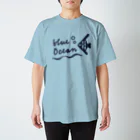 LIFE0 official suzuriの「Dreamin' Her」蒼<blue ocean>Tシャツ Regular Fit T-Shirt