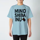 satitama屋の美濃柴ロゴ（ブラック） Regular Fit T-Shirt