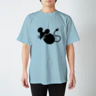 ADKS-SHOPのねずみUSB 黒 Regular Fit T-Shirt