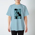 柊の水玉とくろねこ Regular Fit T-Shirt