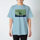 gorobakuのテンヤと海●館のアザラシ スタンダードTシャツ