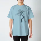 絵心なし王選手権の戦うミキティさん スタンダードTシャツ