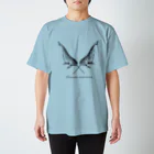 nemunoki paper itemのイッカク ニカク（黒文字） Regular Fit T-Shirt