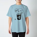 刻々珈琲の愛すコーヒー＜グラス＞ポジ スタンダードTシャツ