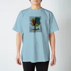 ️️ひろゆき🐾のカラフル樹木と猫 スタンダードTシャツ