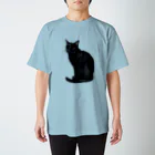 小田隆の黒猫1 スタンダードTシャツ