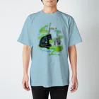 miku'ꜱGallery星猫のにゃんこ と ラビット 仲良くお昼寝 Regular Fit T-Shirt