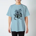 カリヲ屋スズリ支店のヤマタノオロチ　水墨 Regular Fit T-Shirt