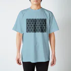 シンプルなグッズ やこ屋の花の幾何学模様 Regular Fit T-Shirt