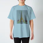 一点デザインの35：エッフェル塔2 Regular Fit T-Shirt