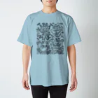 遠峰あこ屋のオールスター　グレーの柄 Regular Fit T-Shirt