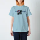 しまのなかまfromIRIOMOTEのKEEP40YAEYAMA（カンムリワシ）青文字 スタンダードTシャツ