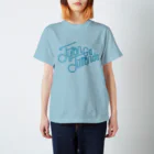 だしゃれTシャツ屋さんのFUTON GA FUTTONDA(ネオンサインブルー)  Regular Fit T-Shirt