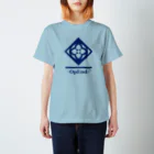 〈OpEnd〉STREETの【OpEnd】KAMON Front Blue Regular Fit T-Shirt