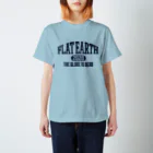 Mappila SHOPのカレッジ風(ネイビー)　フラットアース FLATEARTH スタンダードTシャツ