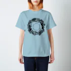 aoineko_otaruのあおいねこ　花とねこ Regular Fit T-Shirt