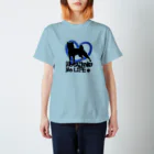 【モルモット】Mugi & Ruki【四国犬】のNO SHIKOKU NO LIFE ─BLUE─ Regular Fit T-Shirt