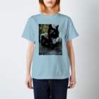 ちばっちょ【ち畳工房&猫ねこパラダイス】のシャム夫＆シャム子Art Regular Fit T-Shirt