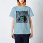 miku'ꜱGallery星猫のあみぐるみラゼルと3匹の猫 スタンダードTシャツ