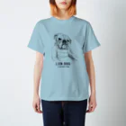 I love cats&dogs　の犬、イラスト スタンダードTシャツ