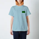 swoグッズのお店🛍️の緑フル&黒ロゴ スタンダードTシャツ
